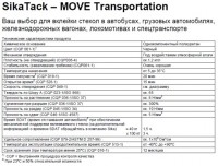 SikaTack-Move Transportation - клей-герметик для быстрой замены стекол на грузовом, коммерческом транспорте и автобусах.