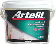 Клей для керамических плиток ARTELIT  WB-550 Ведро 4,5кг.